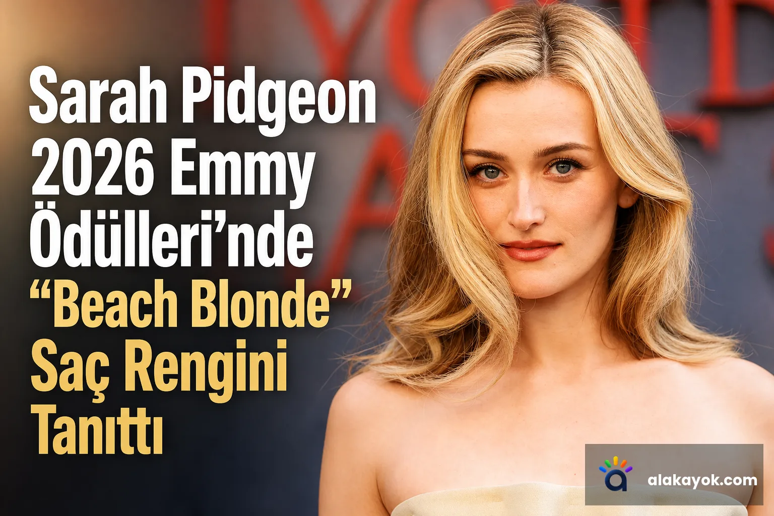 Sarah Pidgeon 2026 Emmy Ödülleri'nde "Beach Blonde" Saç Rengini Tanıttı
