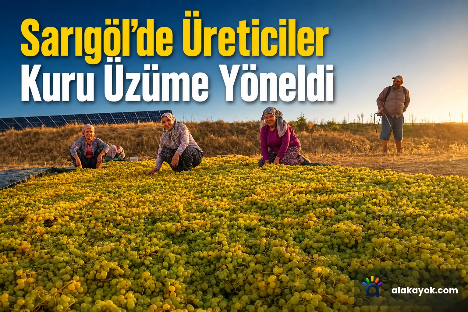 Sarıgöl'de Üreticiler Kuru Üzüme Yöneldi