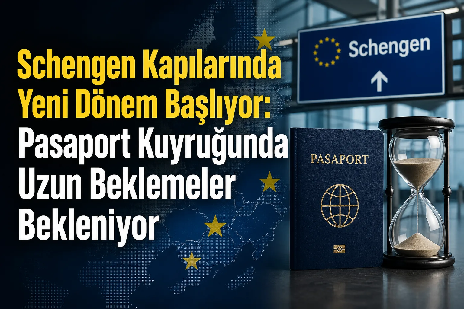 Schengen Kapılarında Yeni Dönem Başlıyor: Pasaport Kuyruğunda Uzun Beklemeler Bekleniyor
