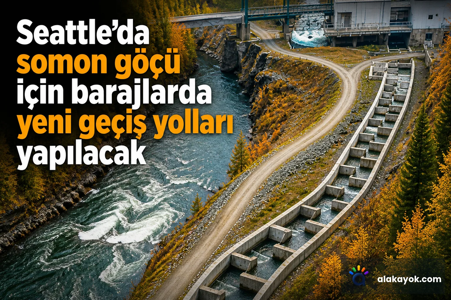 Seattle'da somon göçü için barajlarda yeni geçiş yolları yapılacak