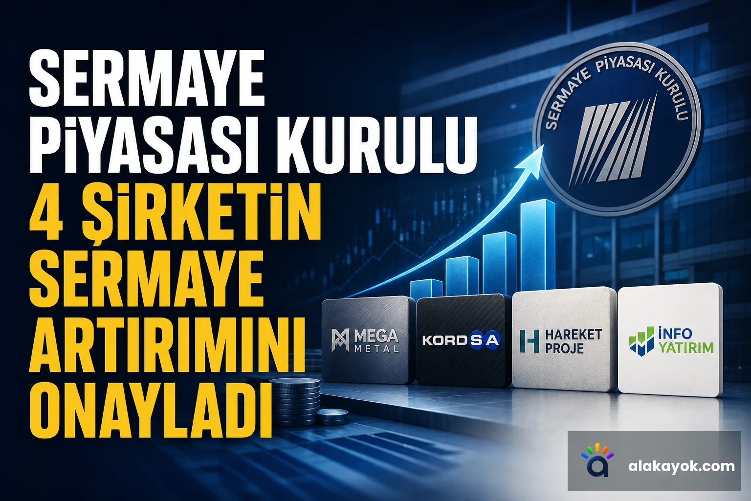 Sermaye Piyasası Kurulu 4 Şirketin Sermaye Artırımını Onayladı