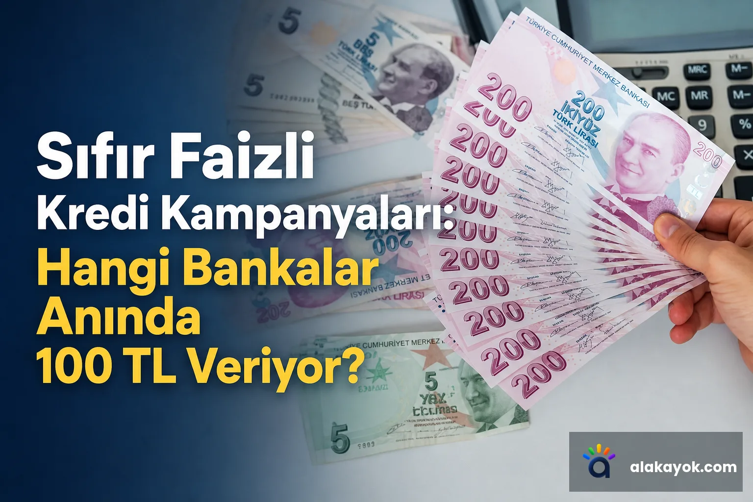 Sıfır Faizli Kredi Kampanyaları: Hangi Bankalar Anında 100 TL Veriyor?