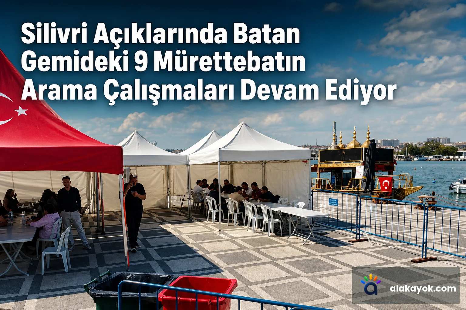 Silivri Açıklarında Batan Gemideki 9 Mürettebatın Arama Çalışmaları Devam Ediyor