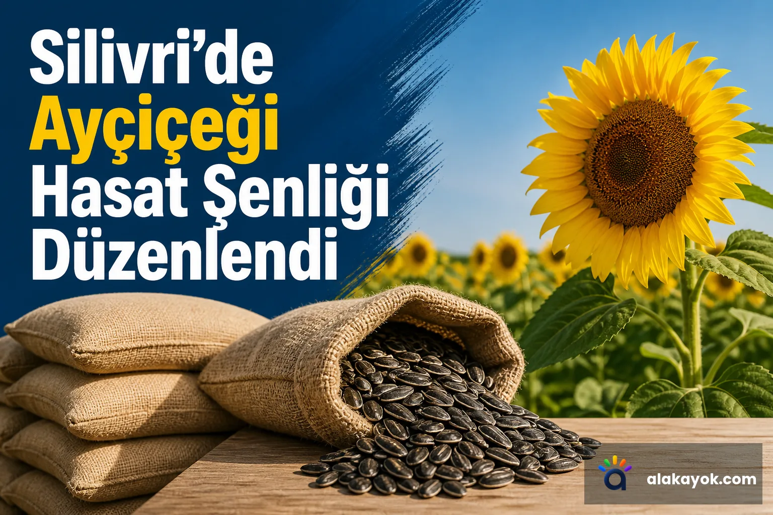 Silivri'de Ayçiçeği Hasat Şenliği Düzenlendi