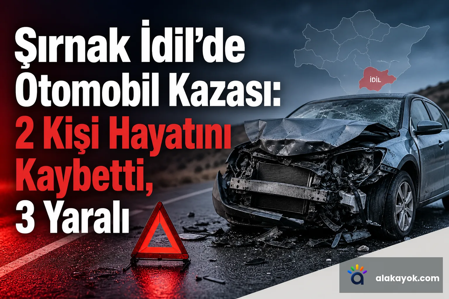 Şırnak İdil'de Otomobil Kazası: 2 Kişi Hayatını Kaybetti, 3 Yaralı