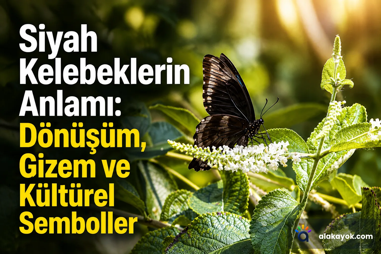 Siyah Kelebeklerin Anlamı: Dönüşüm, Gizem ve Kültürel Semboller