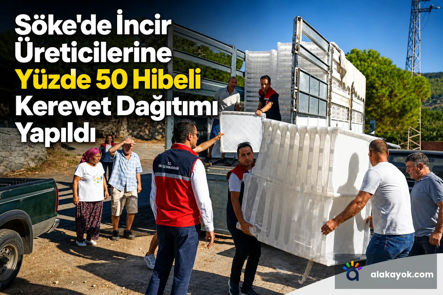 Söke'de İncir Üreticilerine Yüzde 50 Hibeli Kerevet Dağıtımı Yapıldı