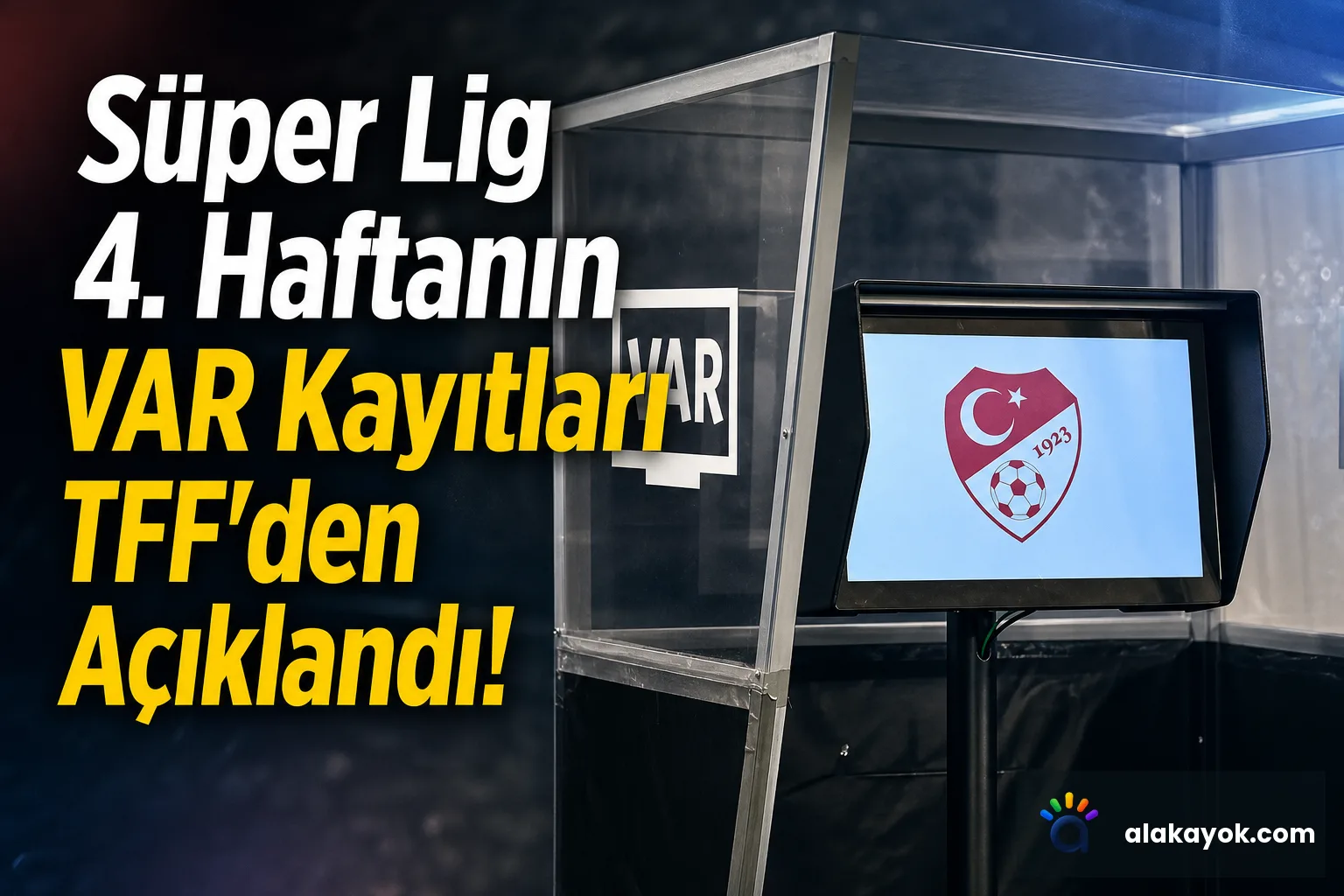 Süper Lig 4. Haftanın VAR Kayıtları TFF'den Açıklandı!