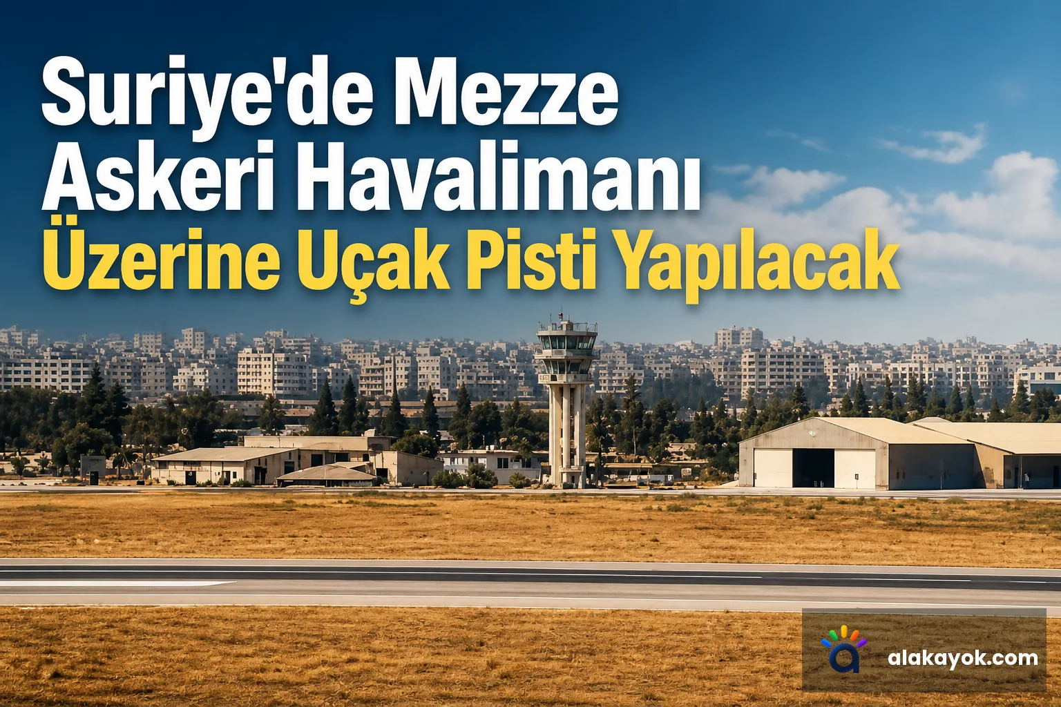 Suriye'de Mezze Askeri Havalimanı Üzerine Uçak Pisti Yapılacak