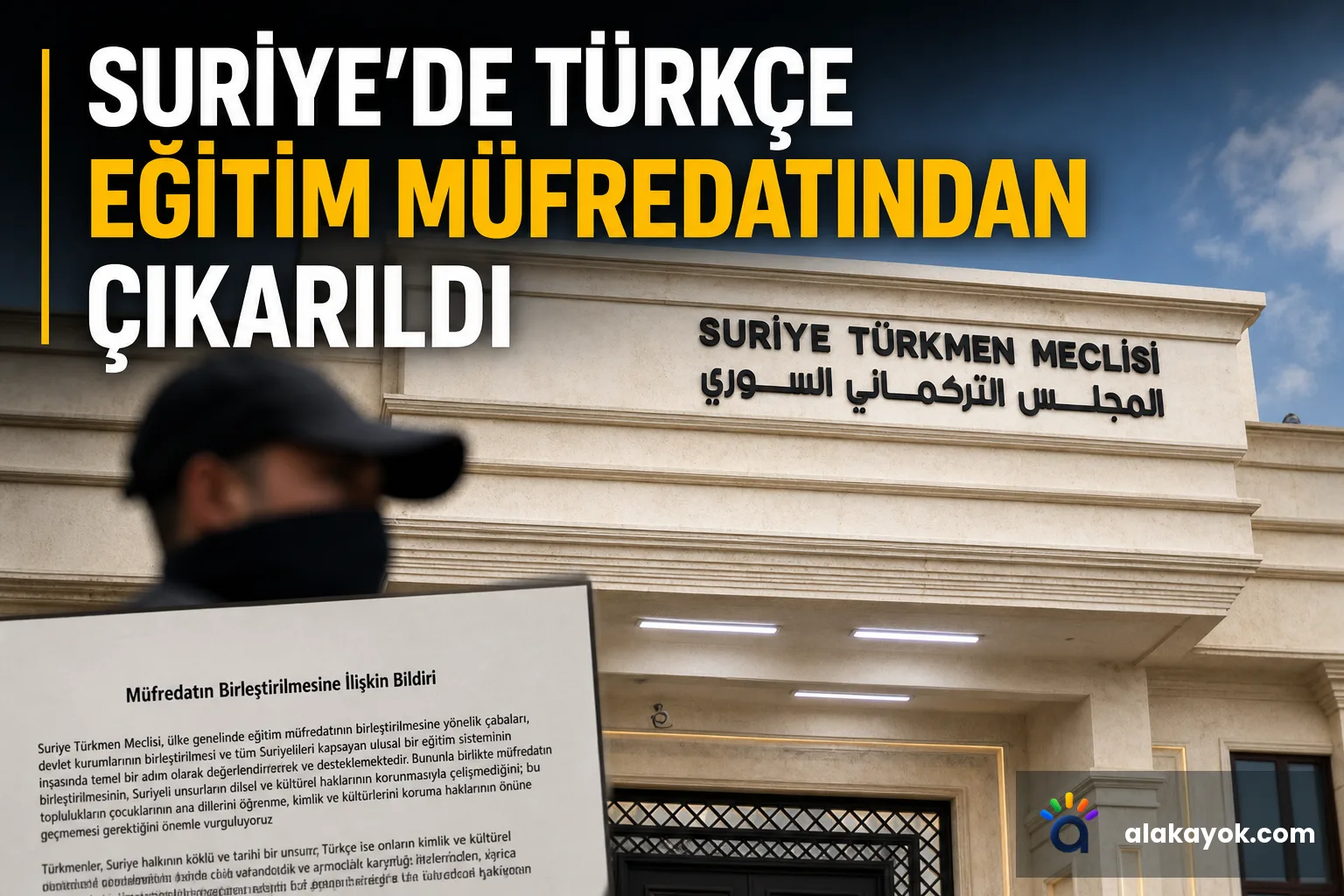 Suriye'de Türkçe Eğitim Müfredatından Çıkarıldı
