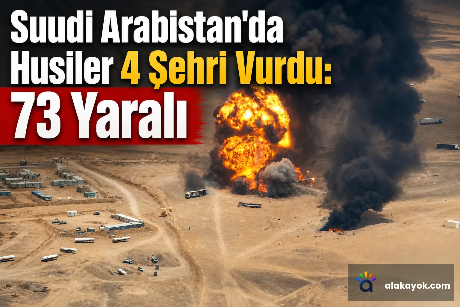 Suudi Arabistan'da Husiler 4 Şehri Vurdu: 73 Yaralı
