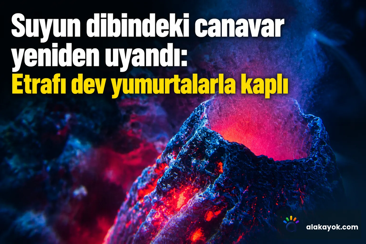 Suyun dibindeki canavar yeniden uyandı: Etrafı dev yumurtalarla kaplı