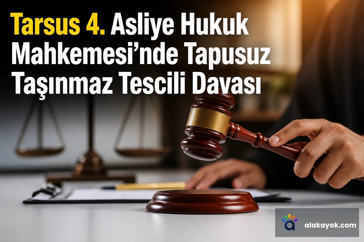 Tarsus 4. Asliye Hukuk Mahkemesi'nde Tapusuz Taşınmaz Tescili Davası