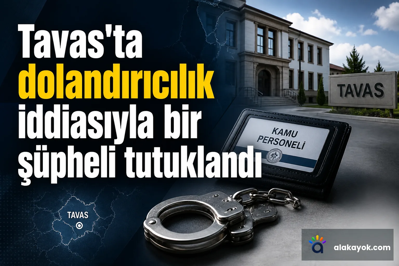 Tavas'ta dolandırıcılık iddiasıyla bir şüpheli tutuklandı