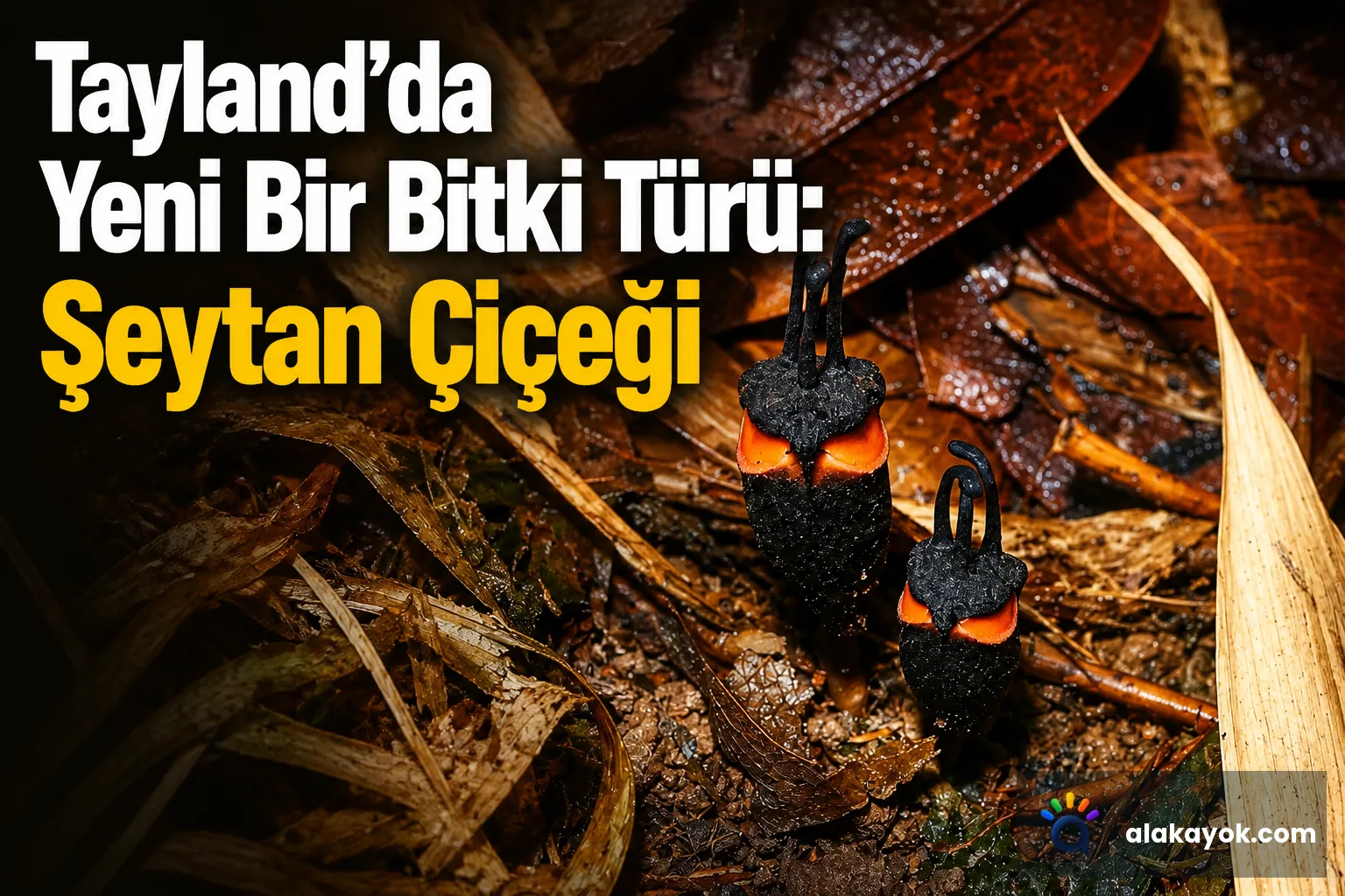 Tayland'da Yeni Bir Bitki Türü: Şeytan Çiçeği