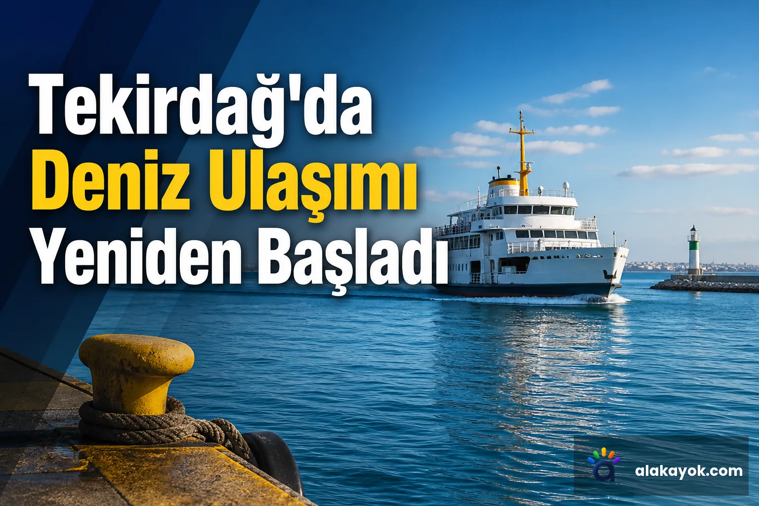 Tekirdağ'da Deniz Ulaşımı Yeniden Başladı