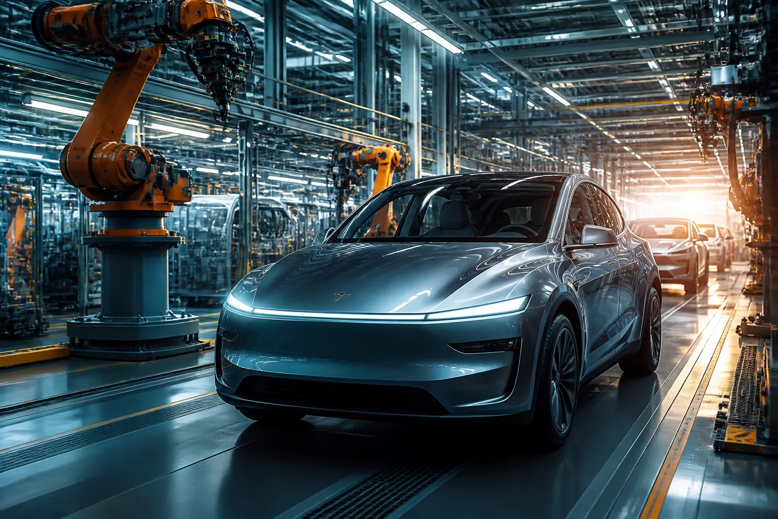 Tesla, Berlin Fabrikası'nda Model Y İçin Donanım Güncellemesi Yayımladı