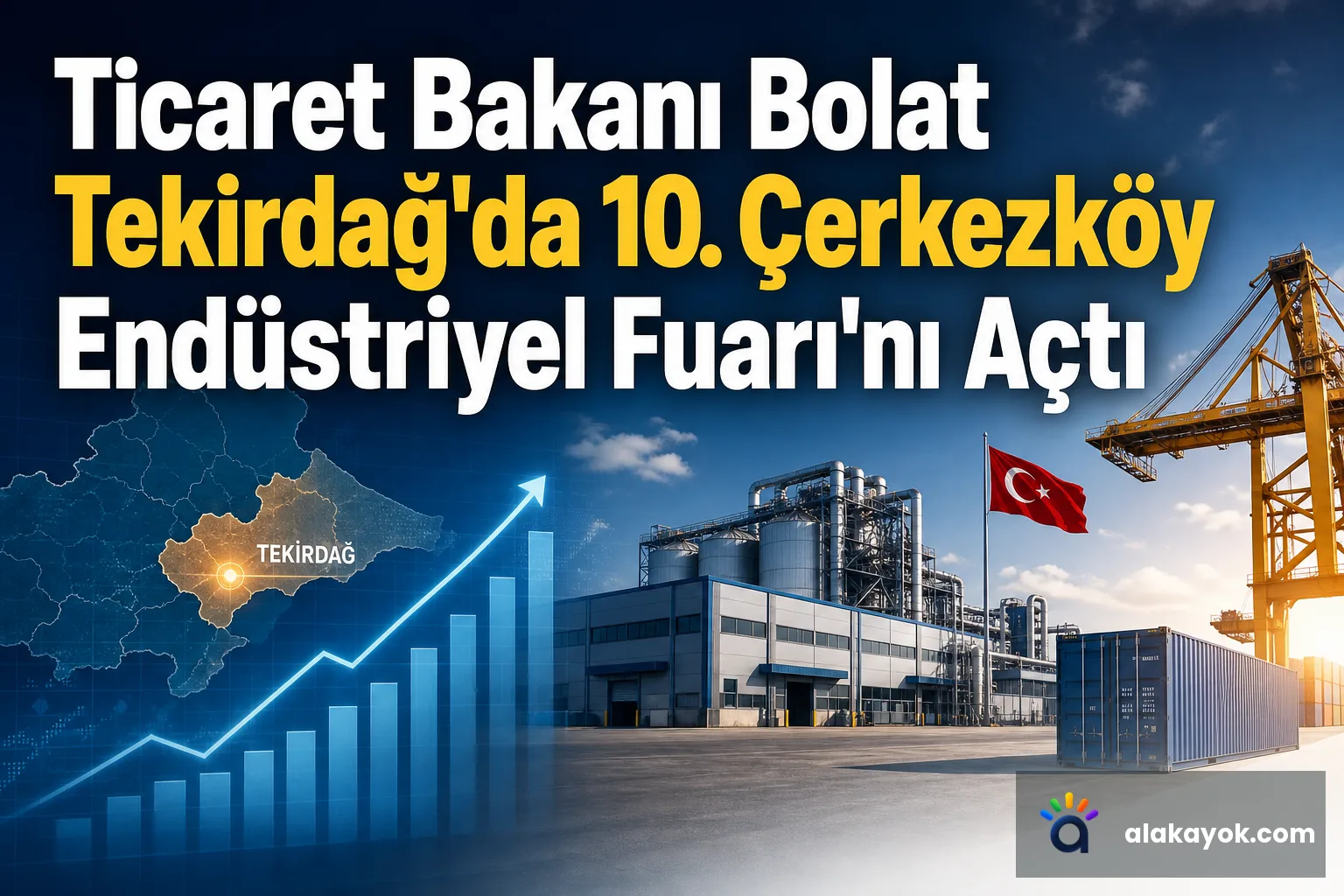 Ticaret Bakanı Bolat Tekirdağ'da 10. Çerkezköy Endüstriyel Fuarı'nı Açtı
