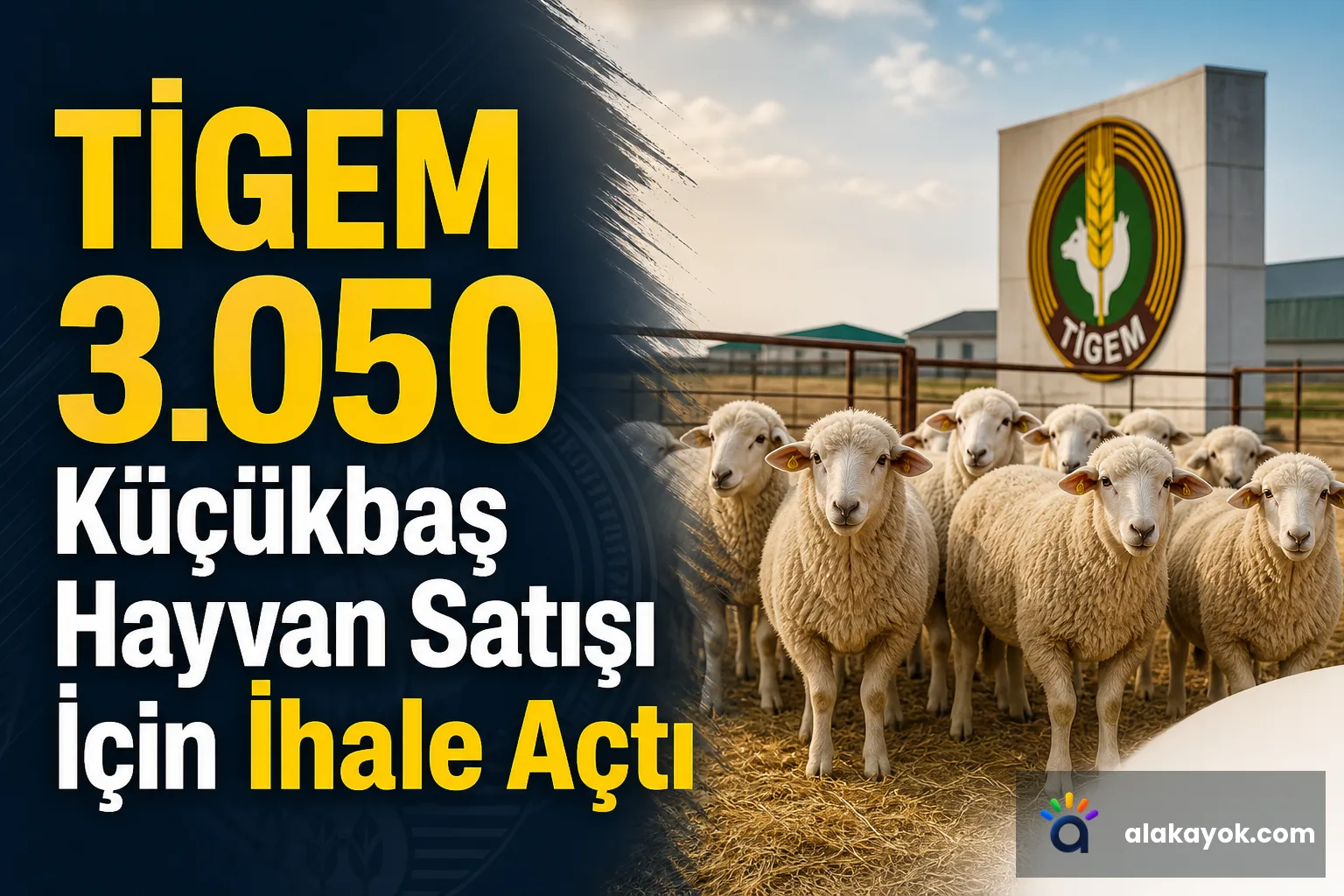 TİGEM 3.050 Küçükbaş Hayvan Satışı İçin İhale Açtı
