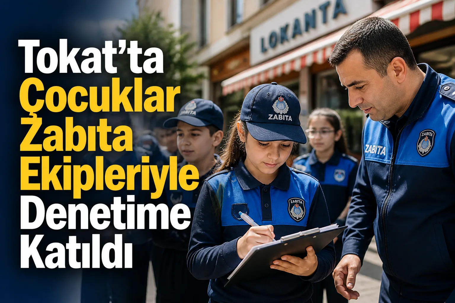 Tokat'ta Çocuklar Zabıta Ekipleriyle Denetime Katıldı