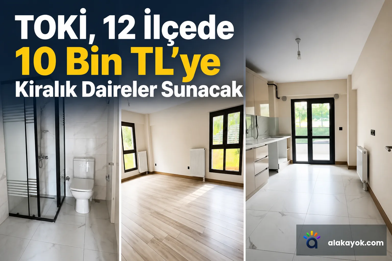 TOKİ, 12 İlçede 10 Bin TL'ye Kiralık Daireler Sunacak