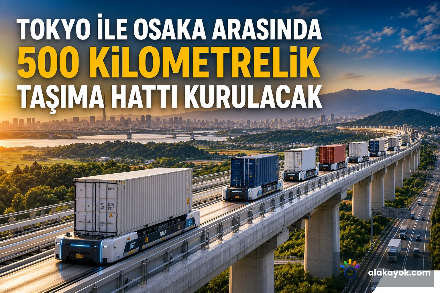 Tokyo ile Osaka Arasında 500 Kilometrelik Taşıma Hattı Kurulacak
