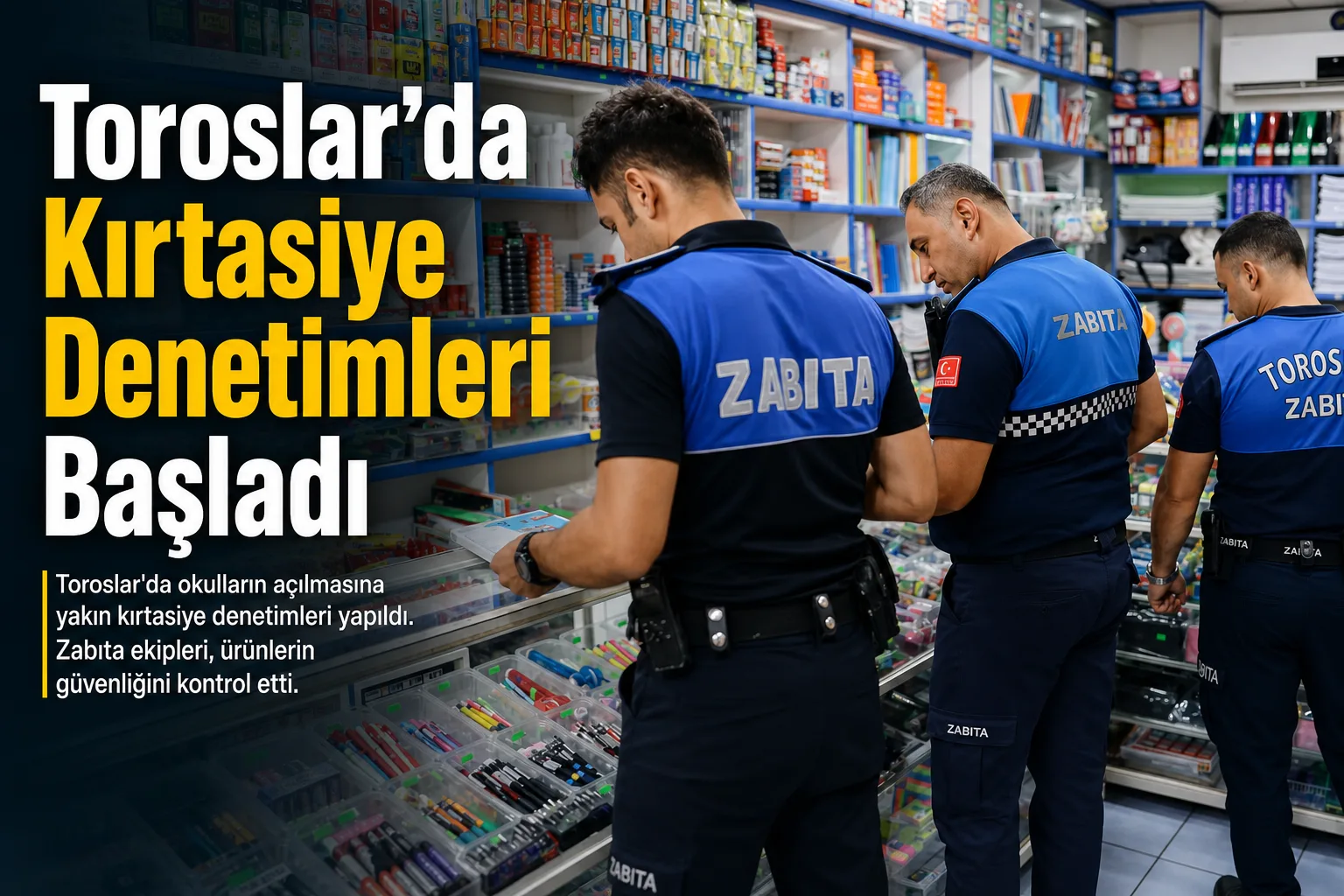 Toroslar’da Kırtasiye Denetimleri Başladı