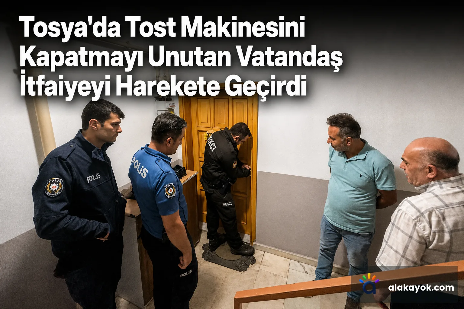 Tosya'da Tost Makinesini Kapatmayı Unutan Vatandaş İtfaiyeyi Harekete Geçirdi