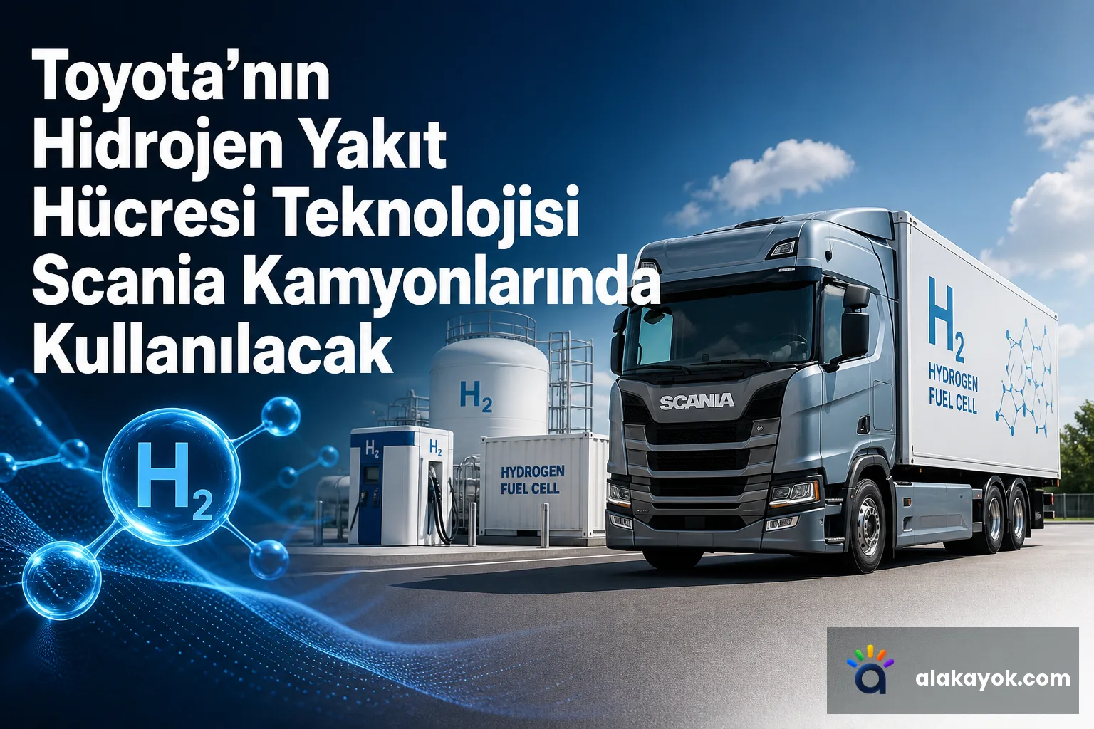 Toyota'nın Hidrojen Yakıt Hücresi Teknolojisi Scania Kamyonlarında Kullanılacak