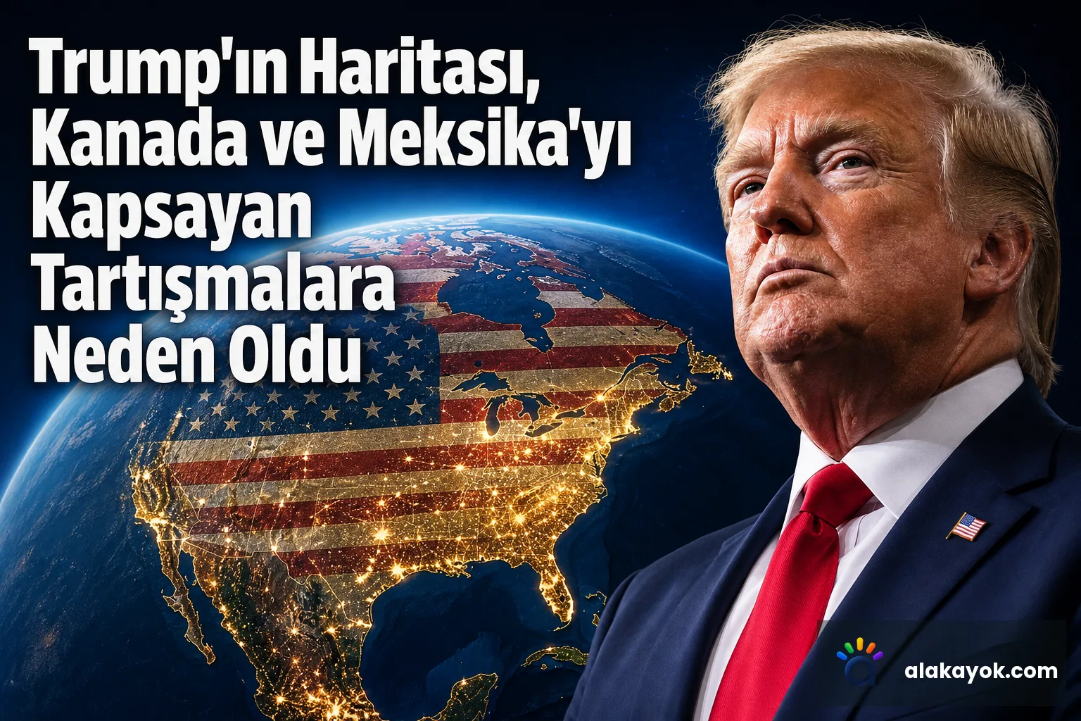 Trump'ın Haritası, Kanada ve Meksika'yı Kapsayan Tartışmalara Neden Oldu