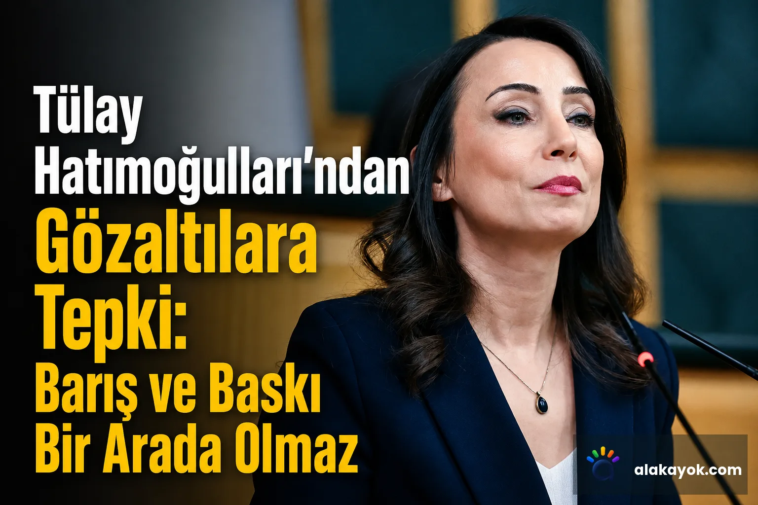 Tülay Hatimoğulları'ndan Gözaltılara Tepki: Barış ve Baskı Bir Arada Olmaz