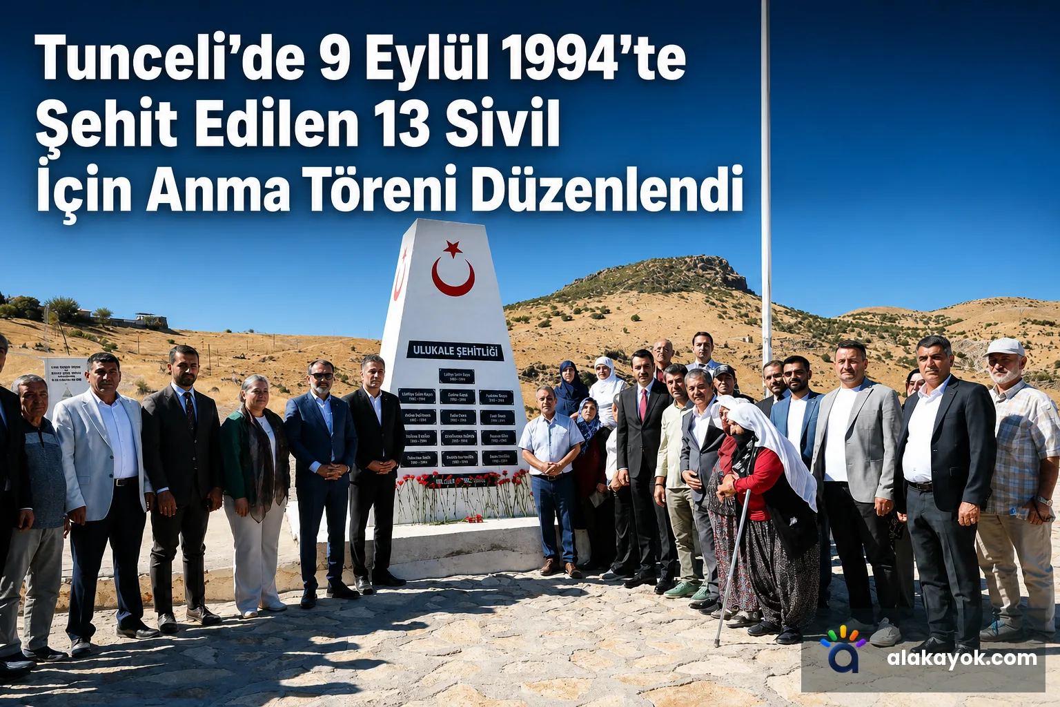 Tunceli'de 9 Eylül 1994'te Şehit Edilen 13 Sivil İçin Anma Töreni Düzenlendi