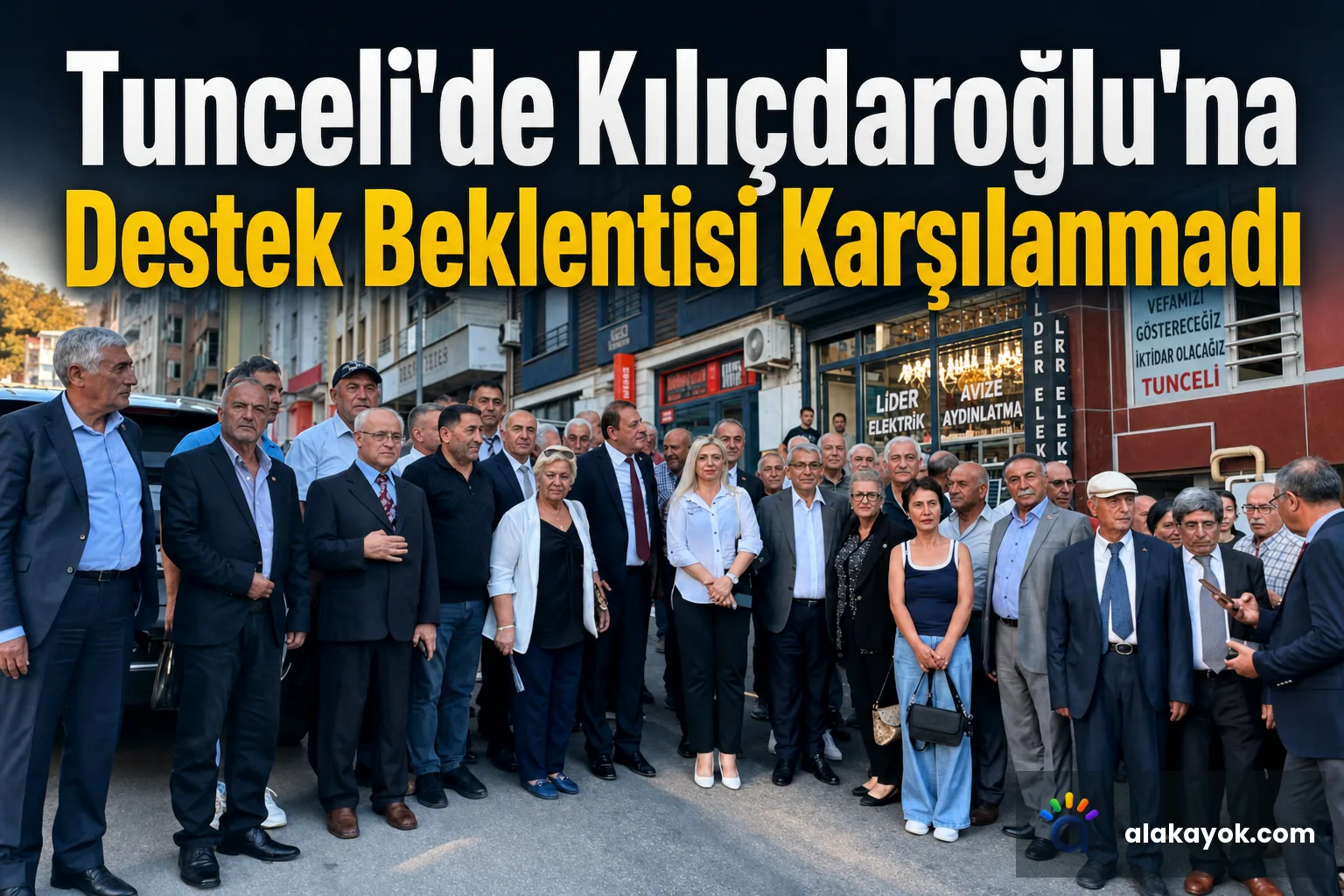 Tunceli'de Kılıçdaroğlu'na Destek Beklentisi Karşılanmadı
