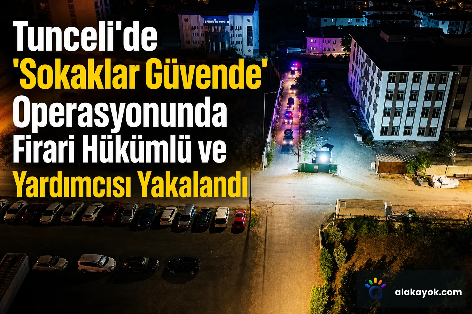 Tunceli'de 'Sokaklar Güvende' Operasyonunda Firari Hükümlü ve Yardımcısı Yakalandı