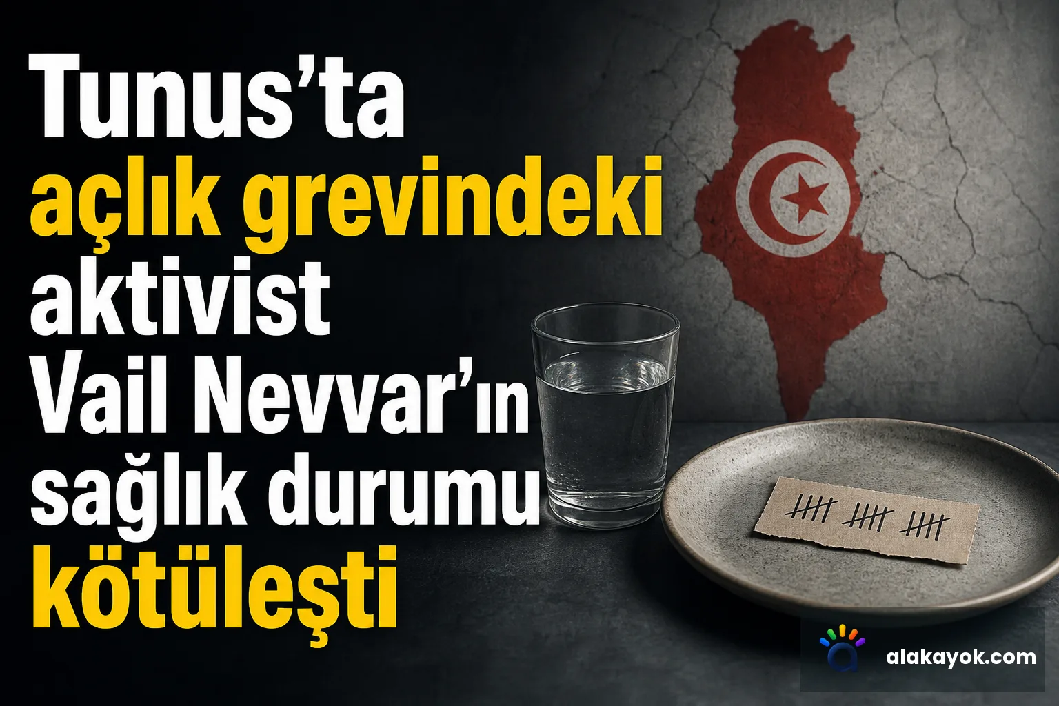 Tunus'ta açlık grevindeki aktivist Vail Nevvar'ın sağlık durumu kötüleşti