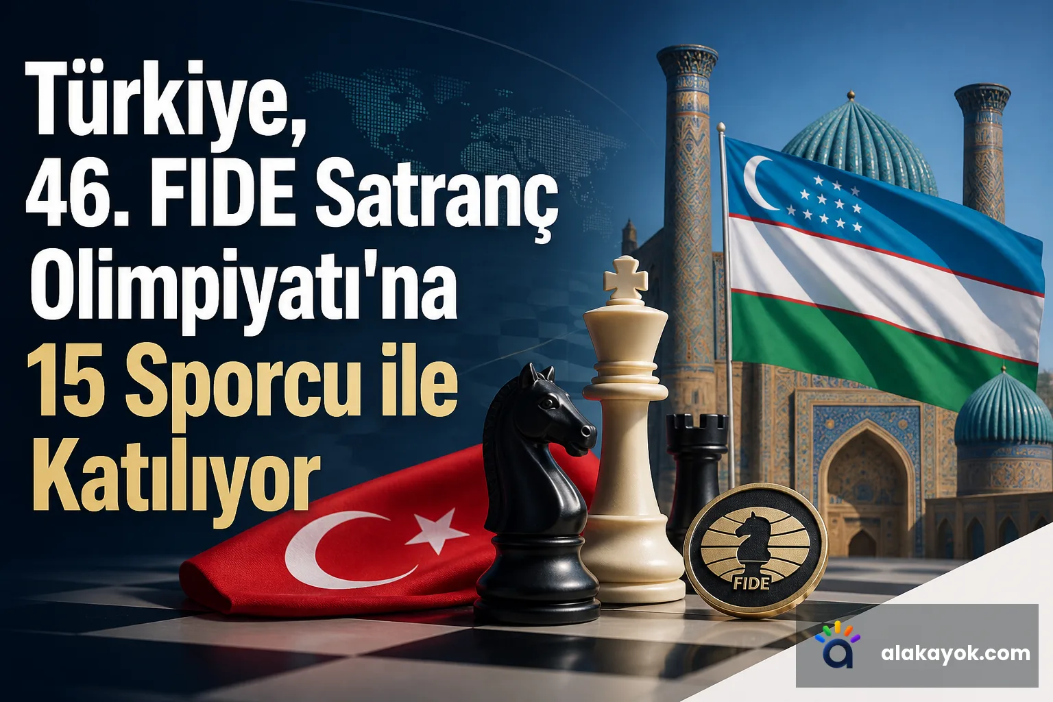 Türkiye, 46. FIDE Satranç Olimpiyatı'na 15 Sporcu ile Katılıyor