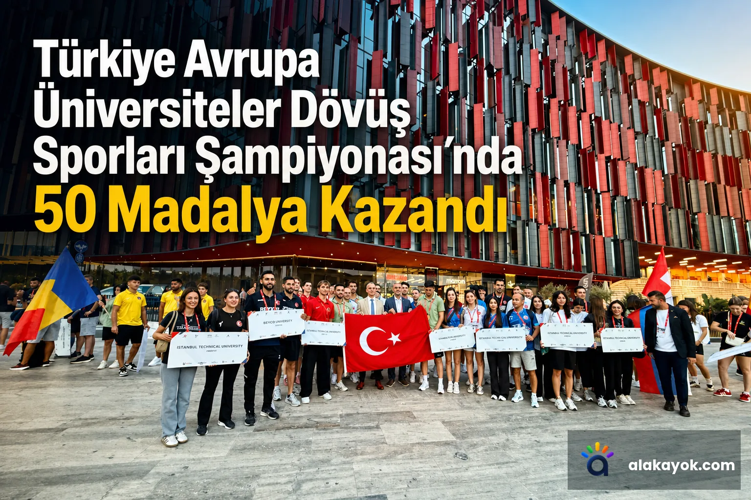 Türkiye Avrupa Üniversiteler Dövüş Sporları Şampiyonası'nda 50 Madalya Kazandı