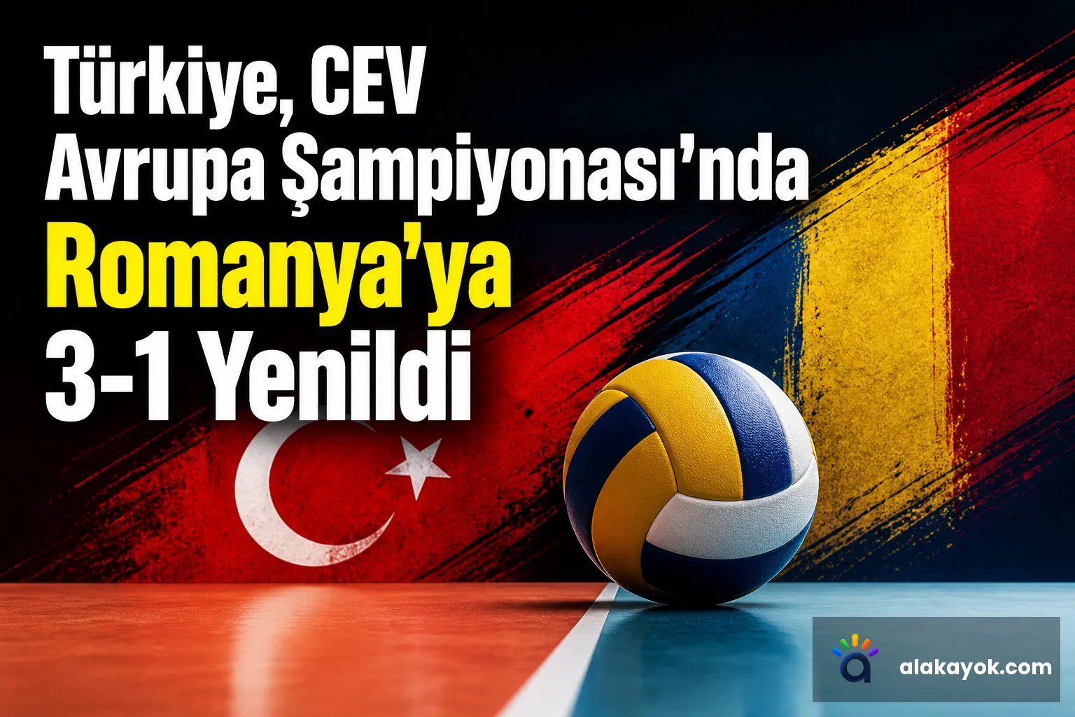 Türkiye, CEV Avrupa Şampiyonası'nda Romanya'ya 3-1 Yenildi
