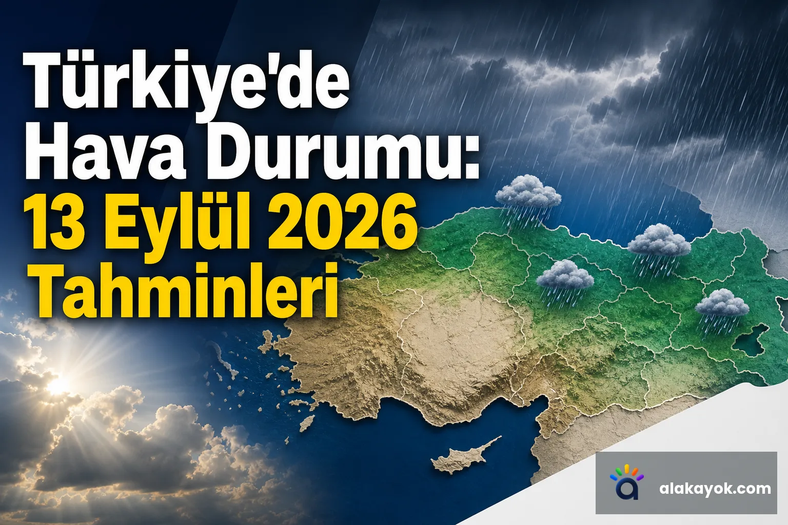 Türkiye'de Hava Durumu: 13 Eylül 2026 Tahminleri