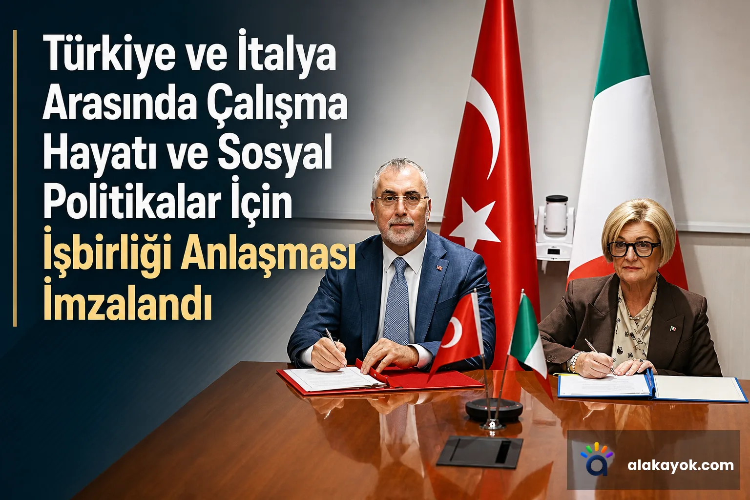 Türkiye ve İtalya Arasında Çalışma Hayatı ve Sosyal Politikalar İçin İşbirliği Anlaşması İmzalandı