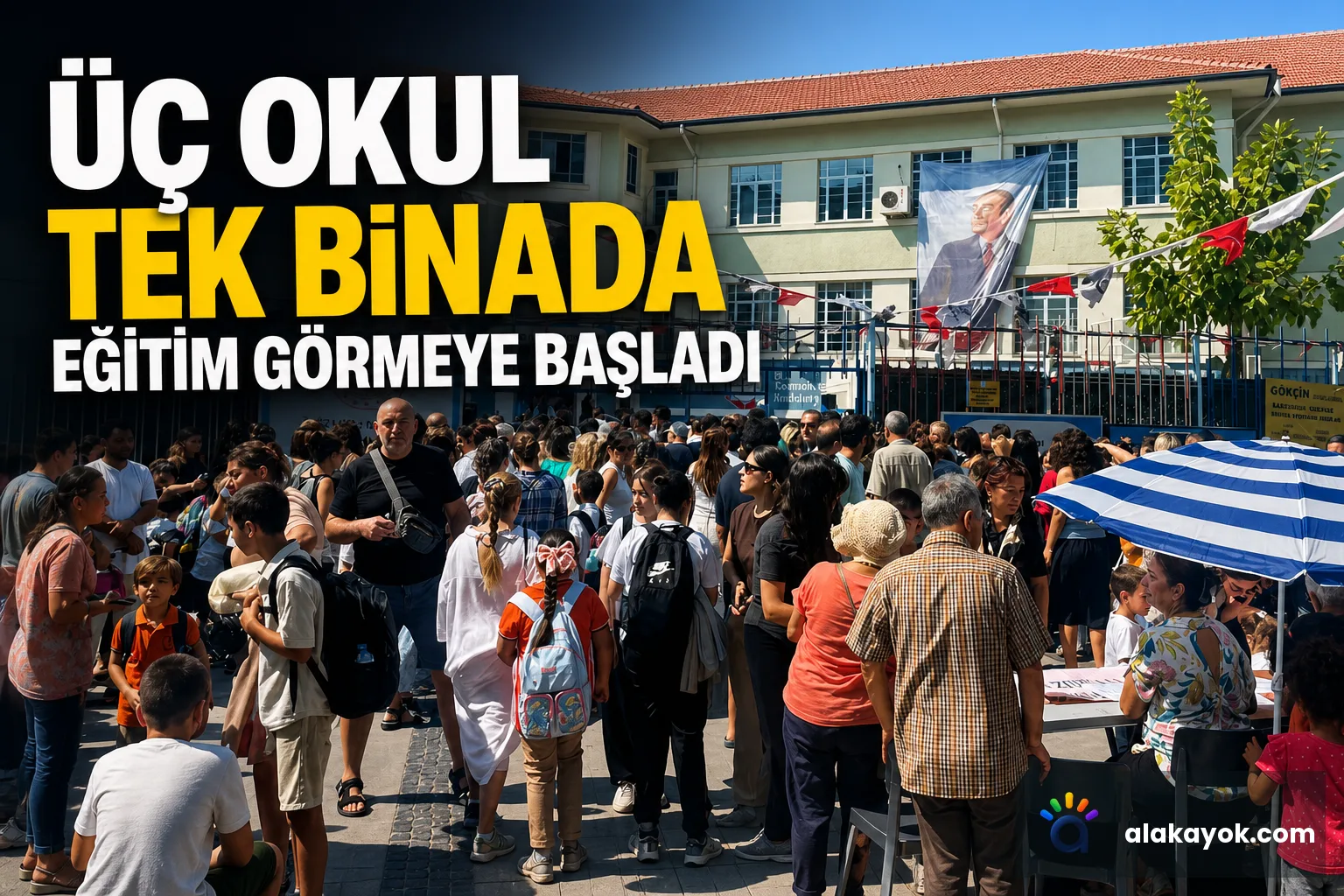 Üç Okul Tek Binada Eğitim Görmeye Başladı