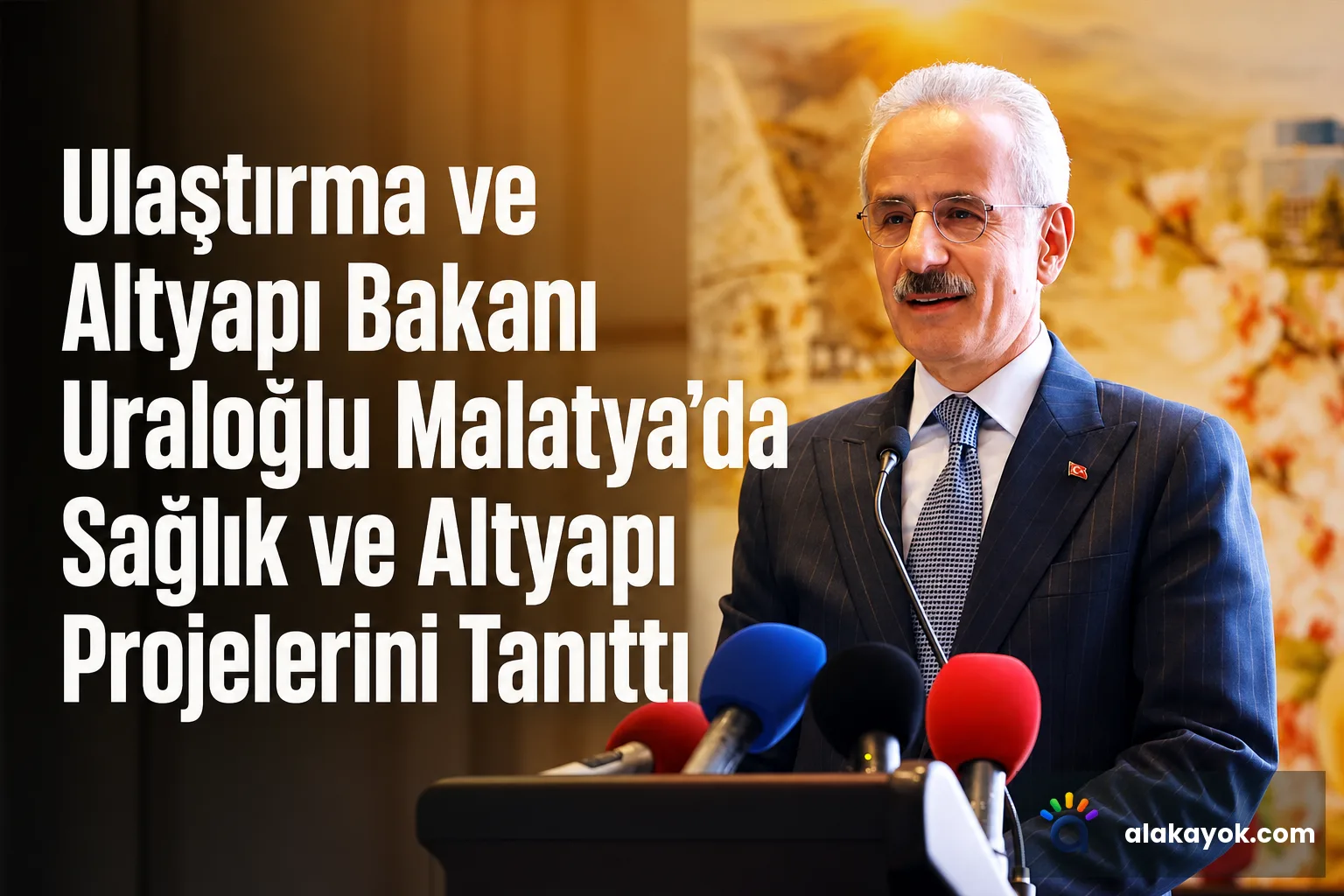 Ulaştırma ve Altyapı Bakanı Uraloğlu Malatya'da Sağlık ve Altyapı Projelerini Tanıttı