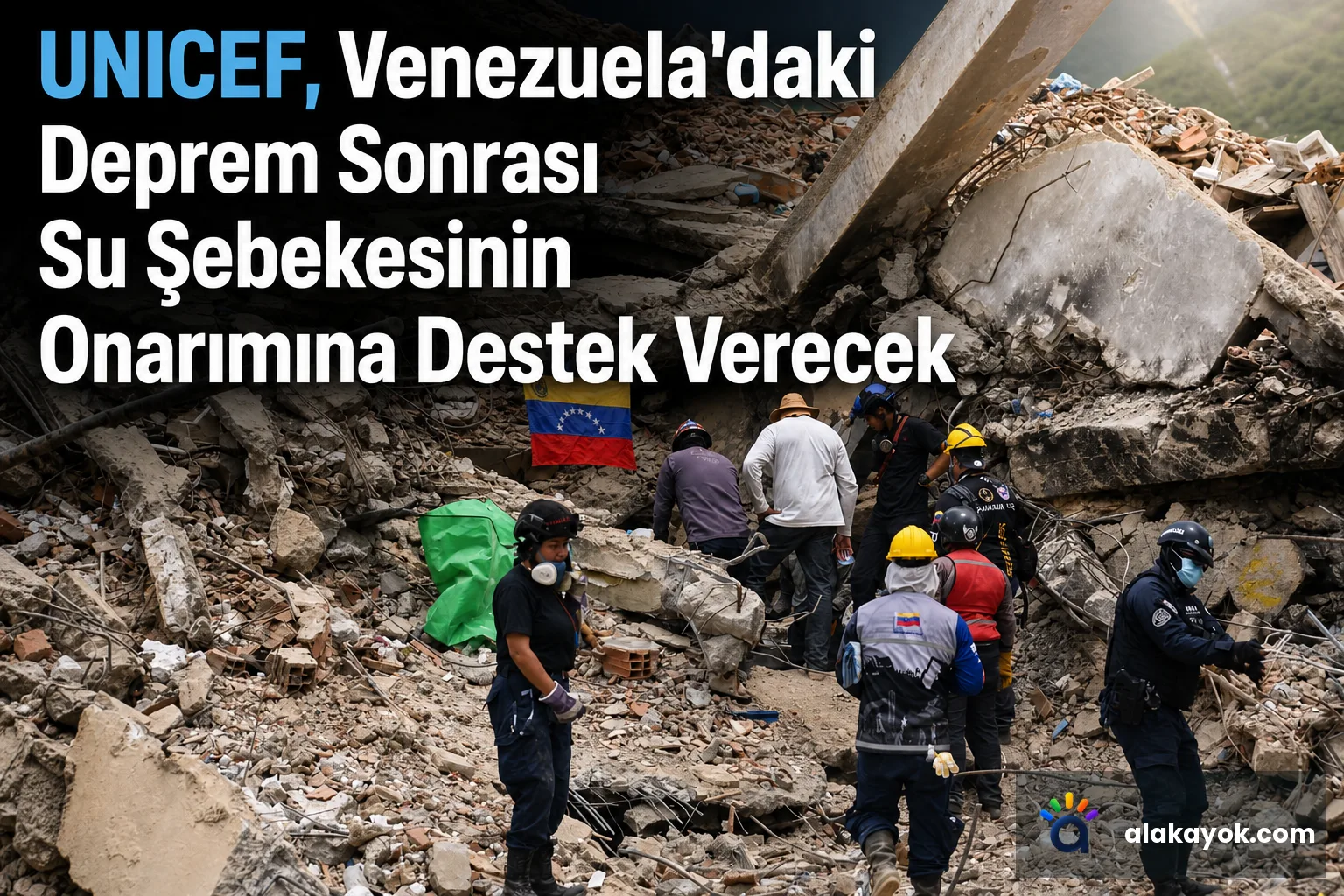 UNICEF, Venezuela'daki Deprem Sonrası Su Şebekesinin Onarımına Destek Verecek