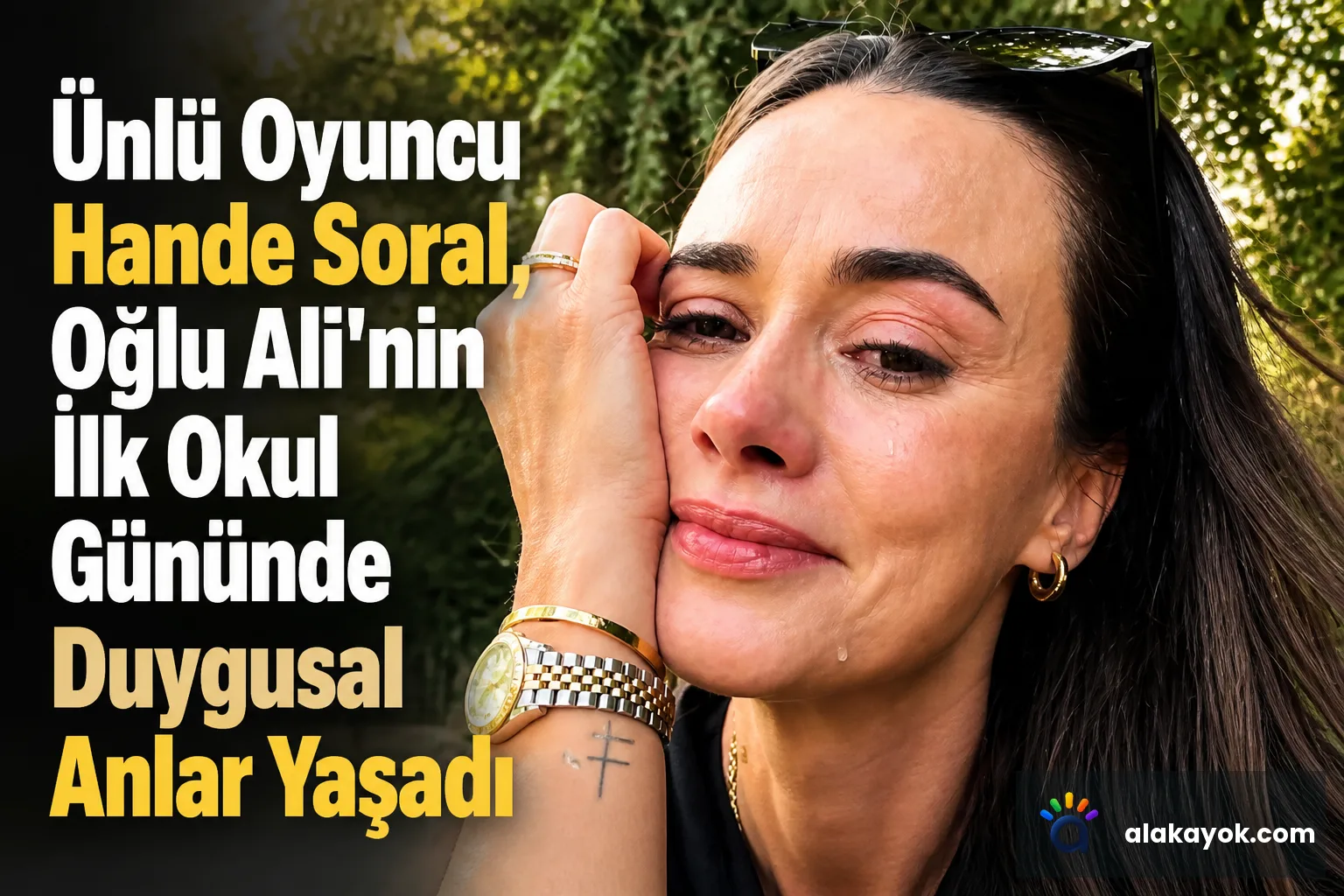 Ünlü Oyuncu Hande Soral, Oğlu Ali'nin İlk Okul Gününde Duygusal Anlar Yaşadı