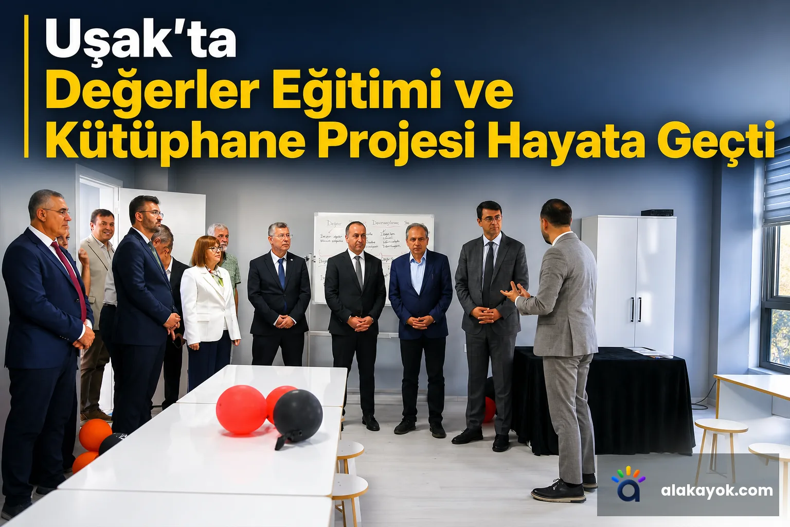 Uşak'ta Değerler Eğitimi ve Kütüphane Projesi Hayata Geçti