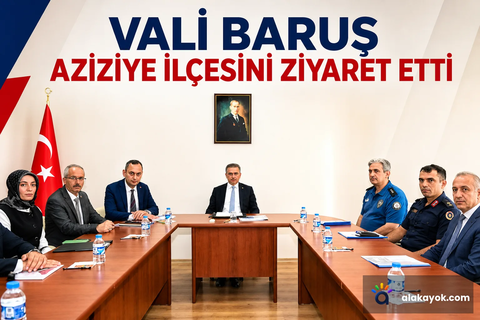 Vali Baruş Aziziye İlçesini Ziyaret Etti