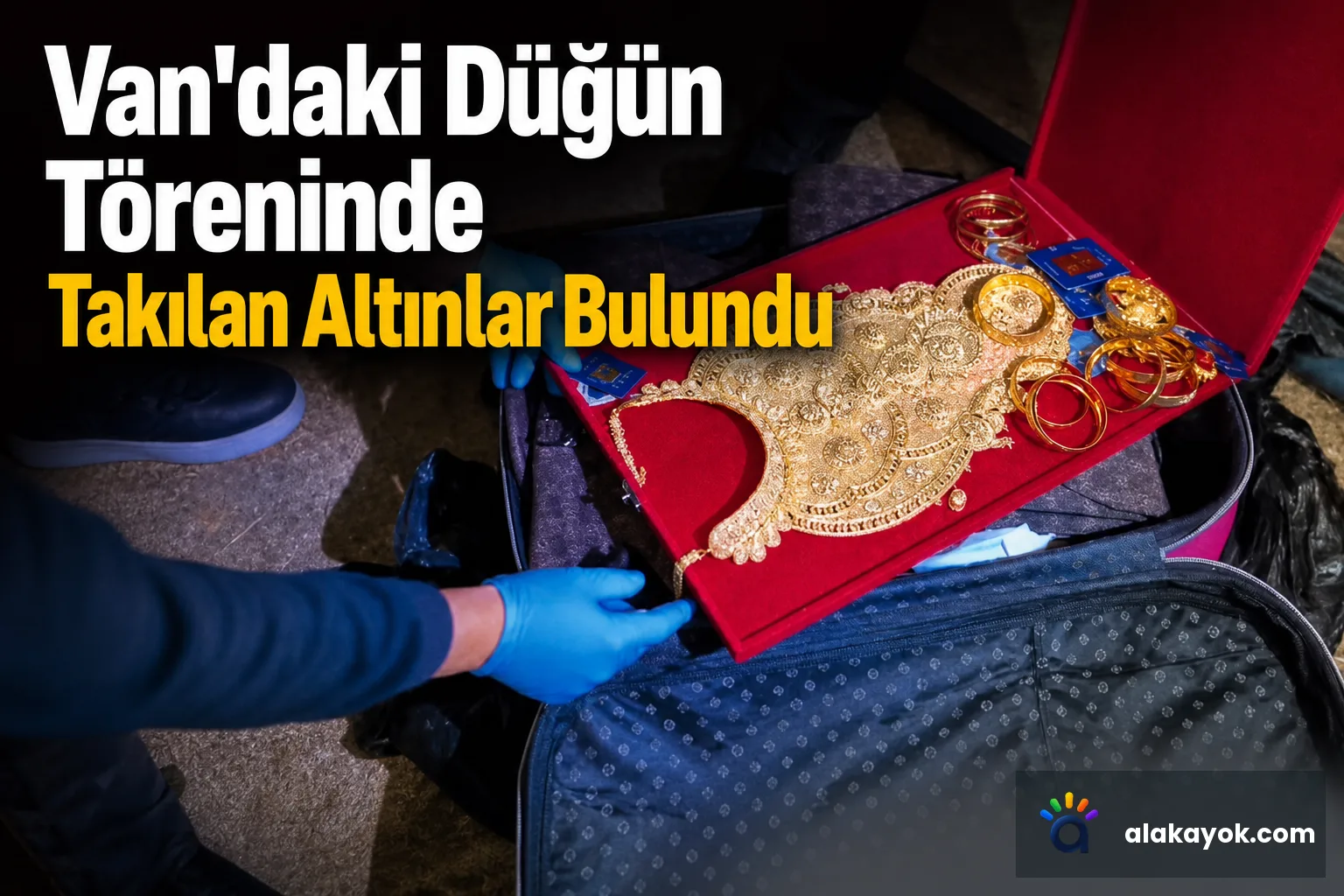 Van'daki Düğün Töreninde Takılan Altınlar Bulundu