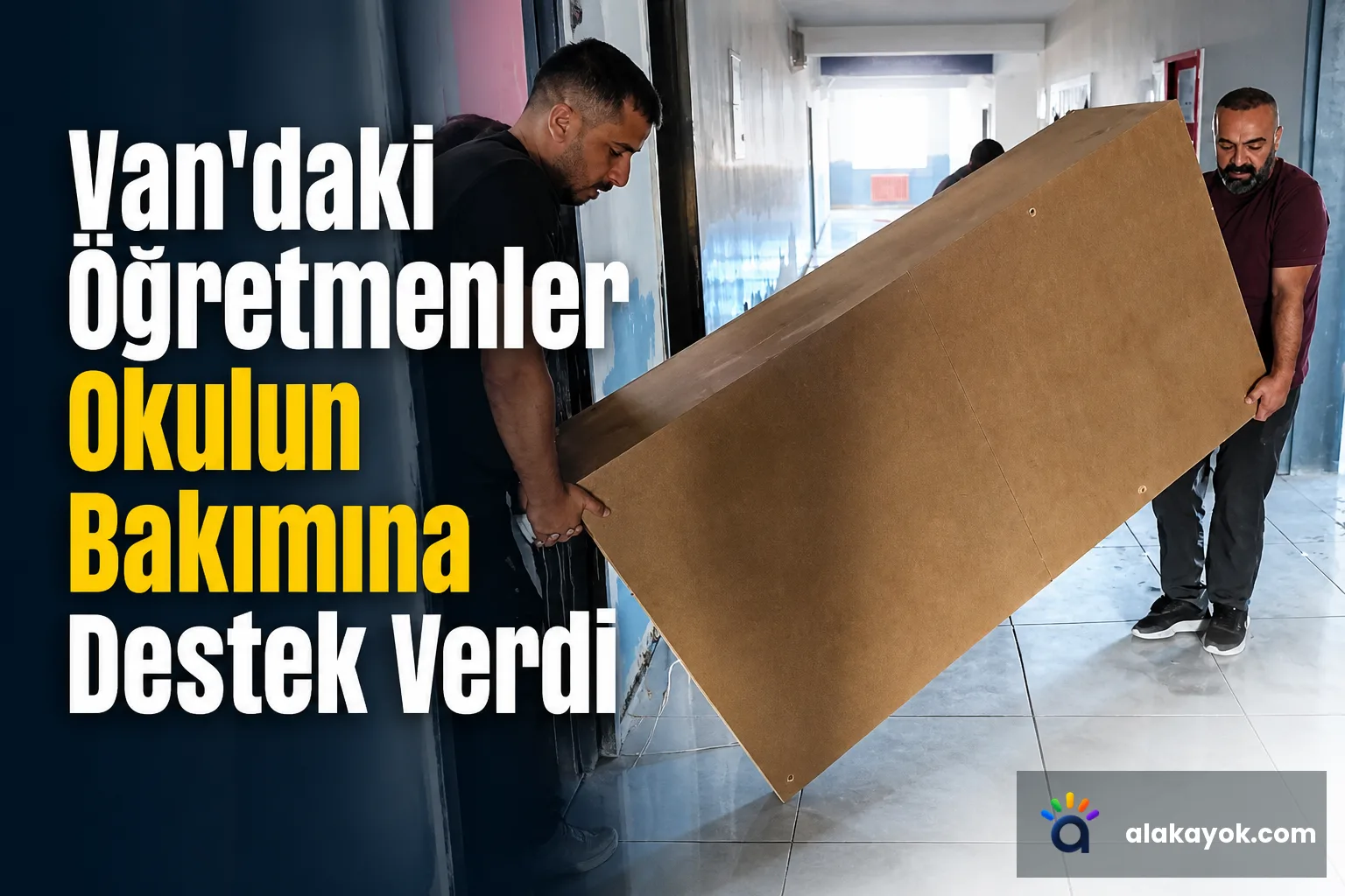 Van'daki Öğretmenler Okulun Bakımına Destek Verdi