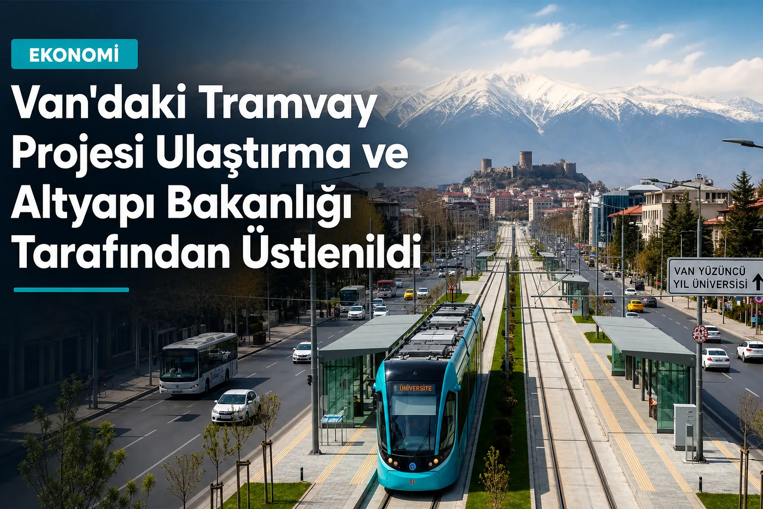 Van'daki Tramvay Projesi Ulaştırma ve Altyapı Bakanlığı Tarafından Üstlenildi