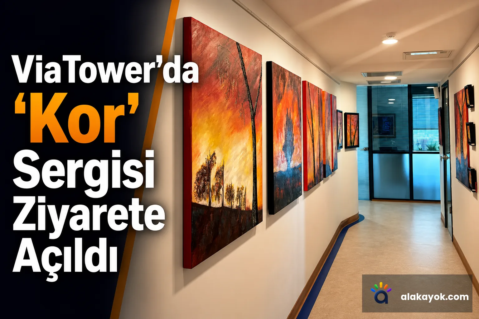 ViaTower'da 'Kor' Sergisi Ziyarete Açıldı
